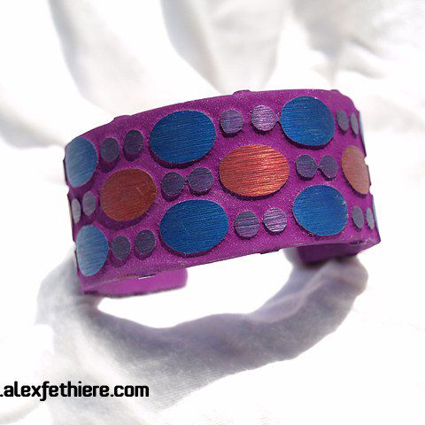 Untitled anodized aluminum bracelet