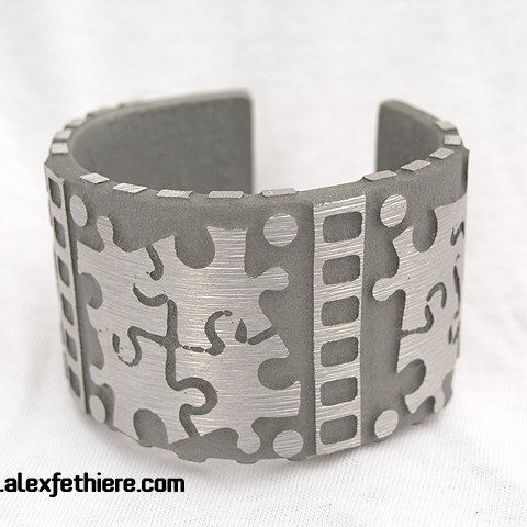 Untitled anodized aluminum bracelet