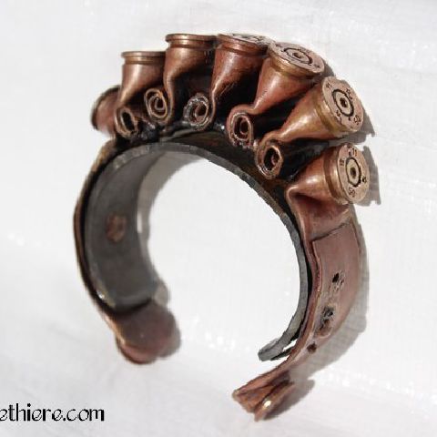 Untitled forged copper bracelet
