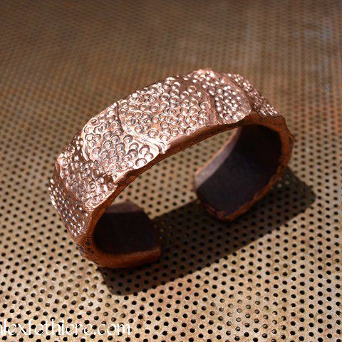 Untitled forged copper bracelet