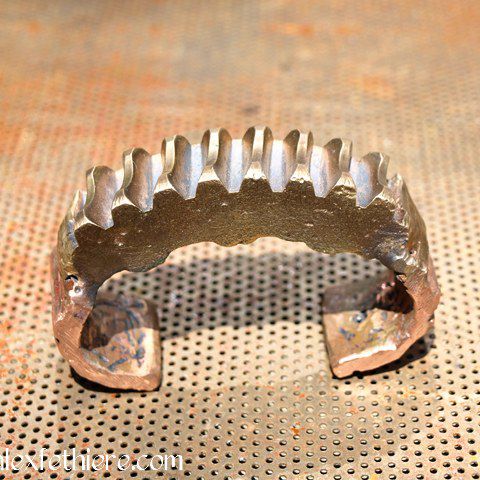 Untitled forged copper bracelet