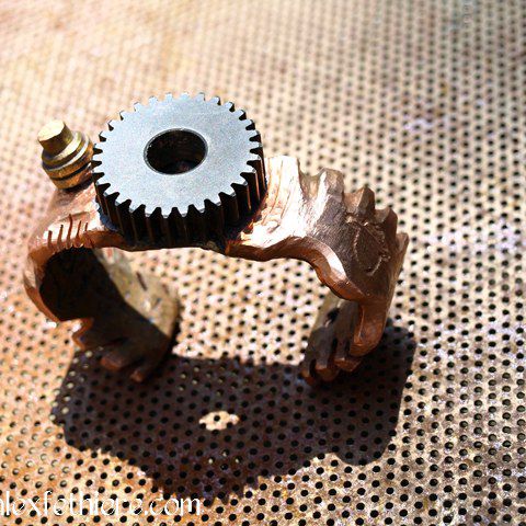 Untitled forged copper bracelet