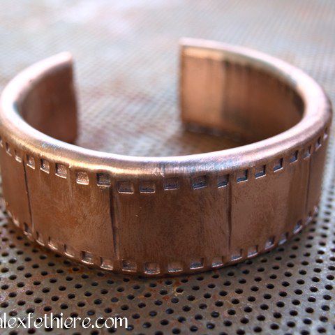 Untitled forged copper bracelet