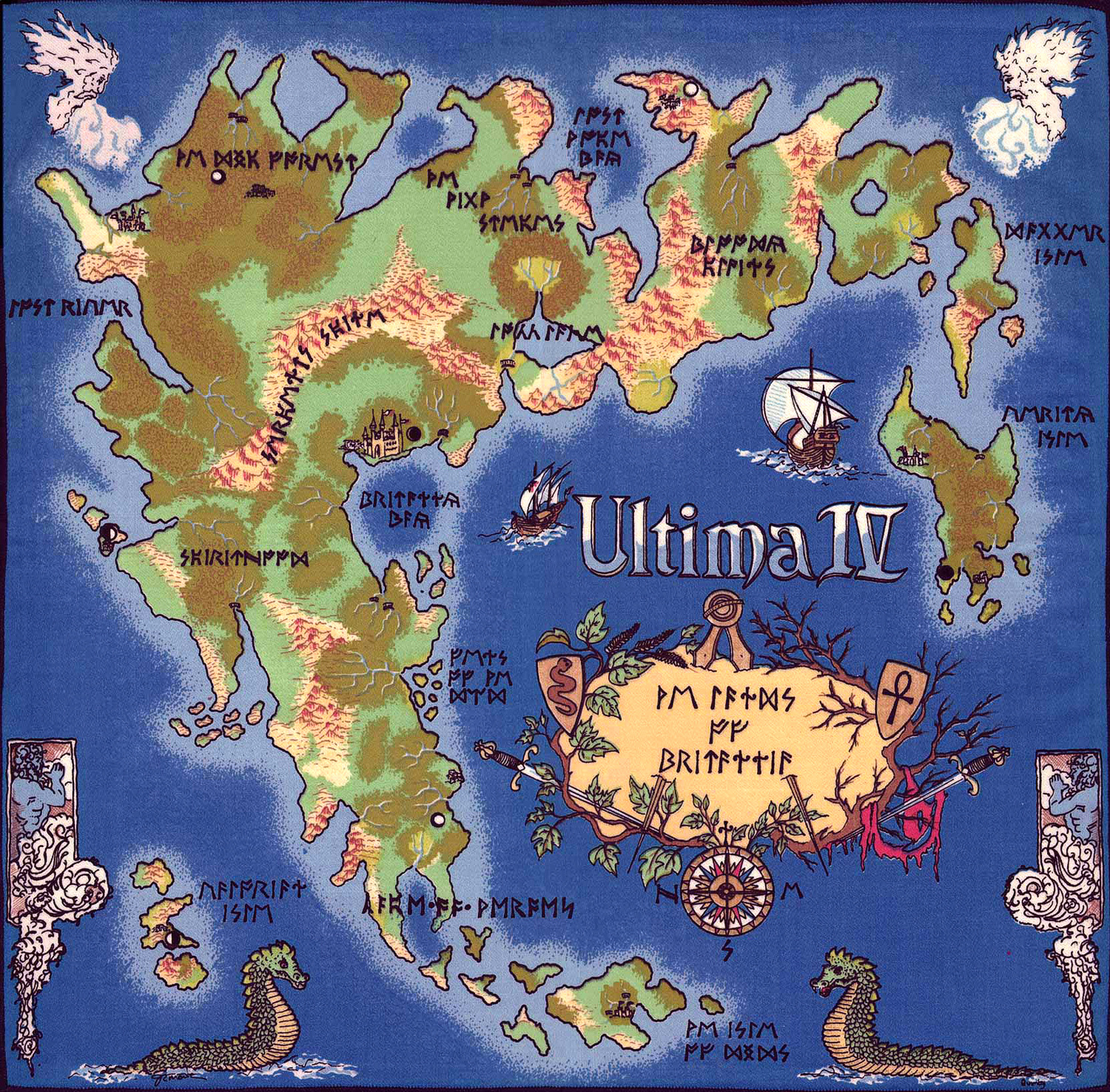 Ultima IV Cloth Map